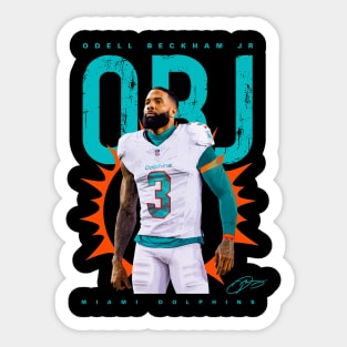 Odell Beckham Jr Miami Dolphins Sticker